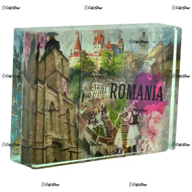 Obiect decorativ realizat din sticla – design romania b