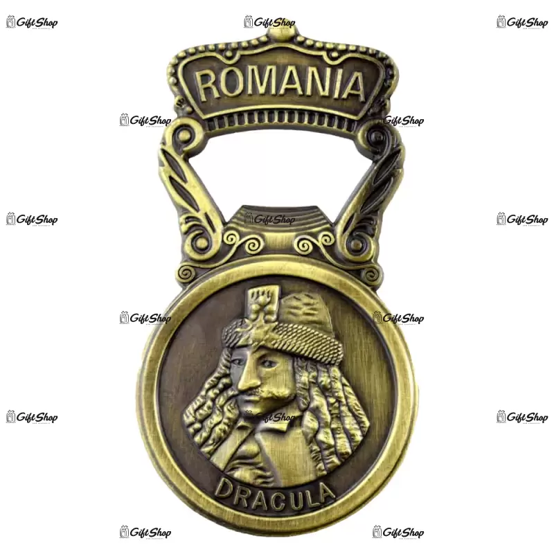 Desfacator sticle cu magnet realizat din metal – castelul bran / dracula