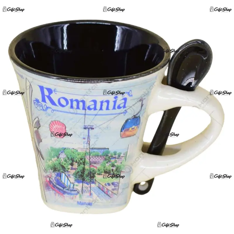 Cana cu lingurita realizate din ceramica litoral romania