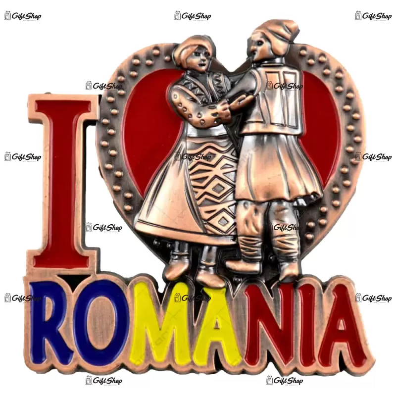 Magnet pentru frigider – design „i love romania”