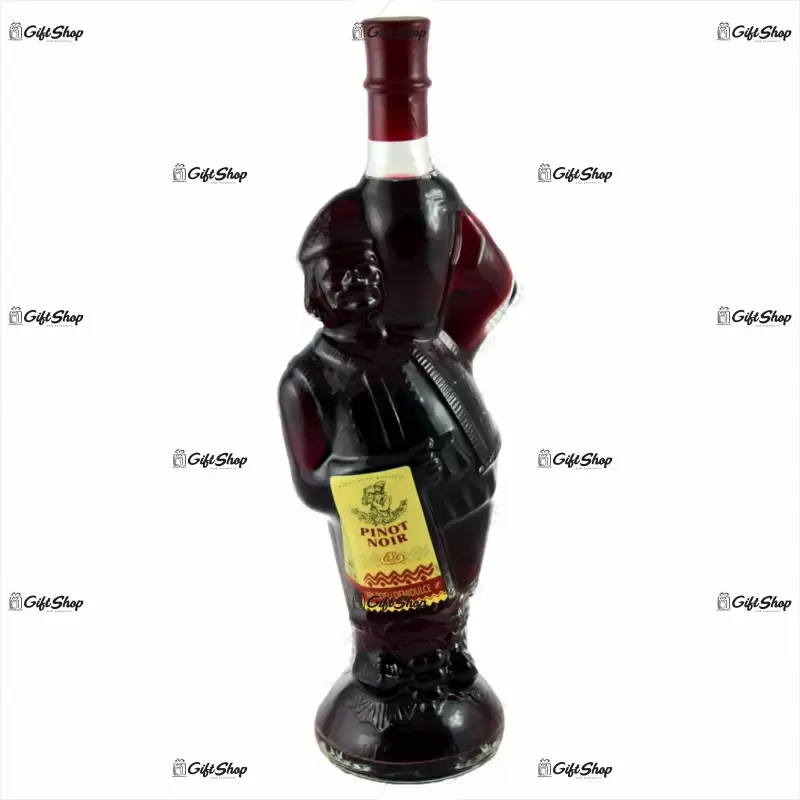 . sticla design taran cu vin rosu demidulce