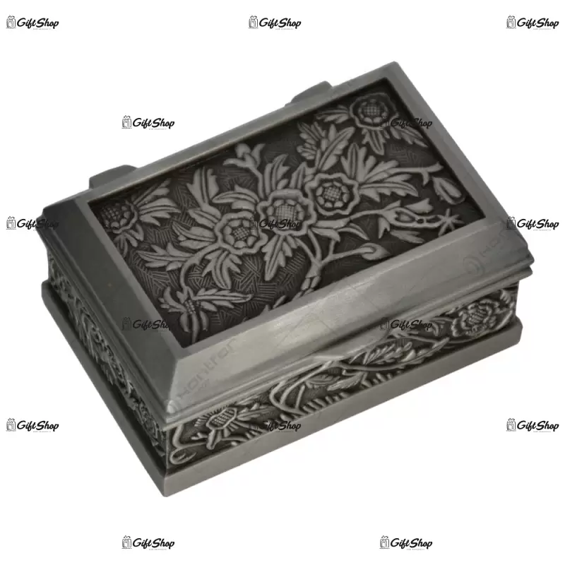 Caseta pentru bijuterii, elegant metal antimoniu d