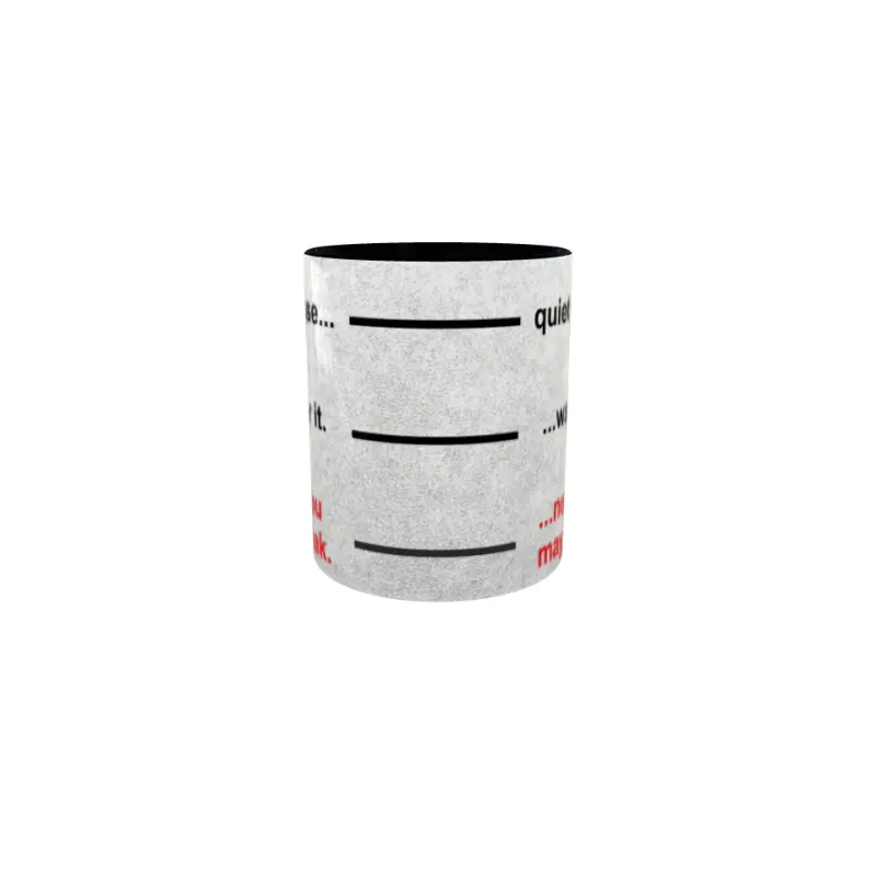 Quiet please, ...wait for it, cana ceramica 330ml