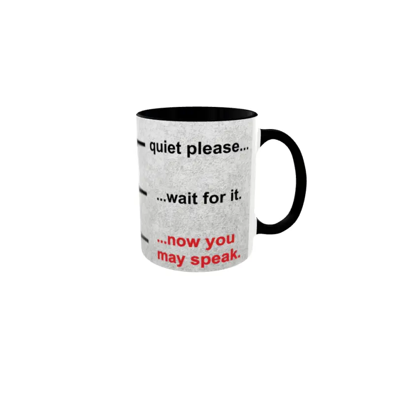 Quiet please, ...wait for it, cana ceramica 330ml