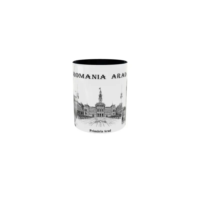 Arad romania, cana ceramica, 330ml, model 2