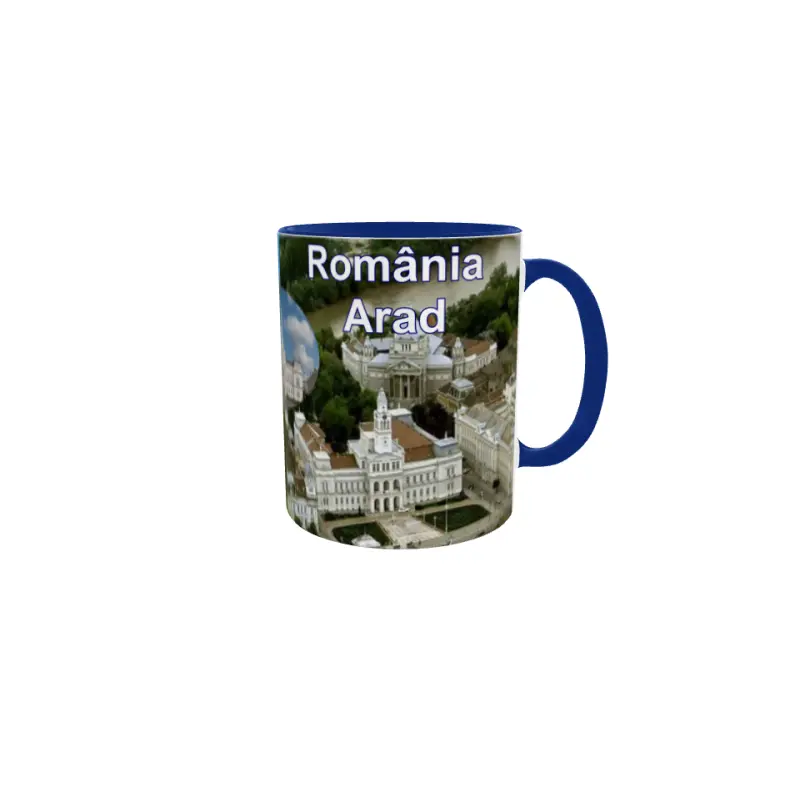 Arad romania, cana ceramica, 330ml, model 3