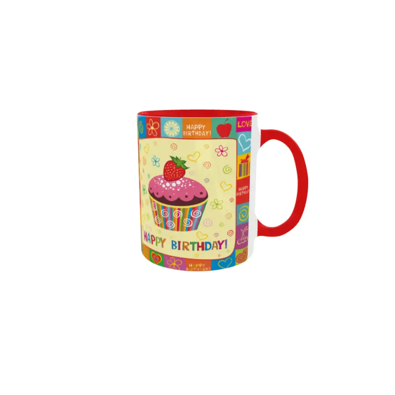 Happy birthday, cana ceramica, 330ml, model 1
