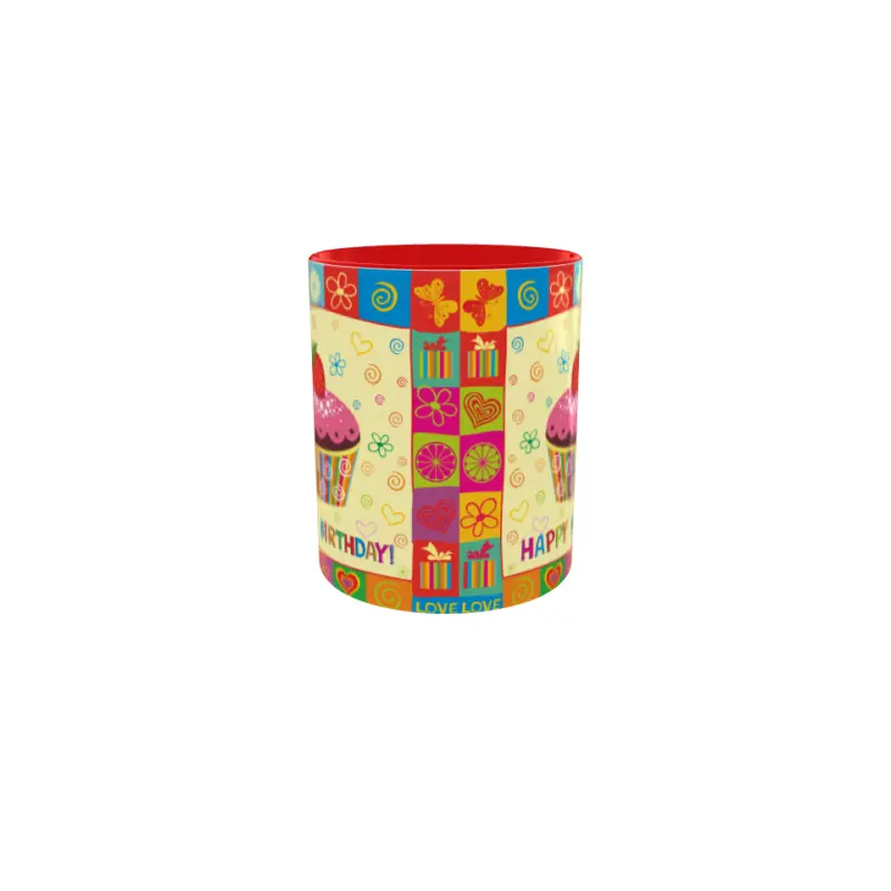 Happy birthday, cana ceramica, 330ml, model 1