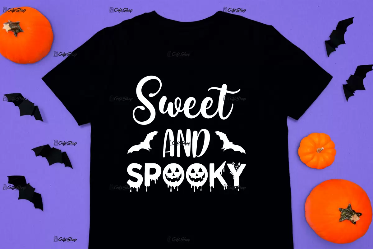 Sweet and spooky, tricou cu mesaj
