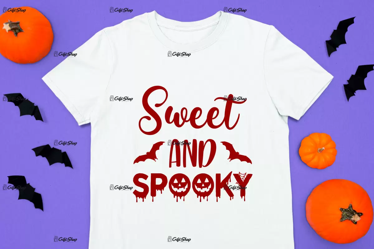 Sweet and spooky, tricou cu mesaj