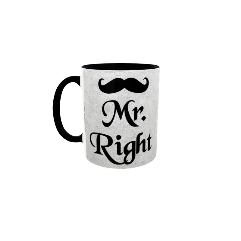 Mr. right, cana ceramica, 330ml, model 2
