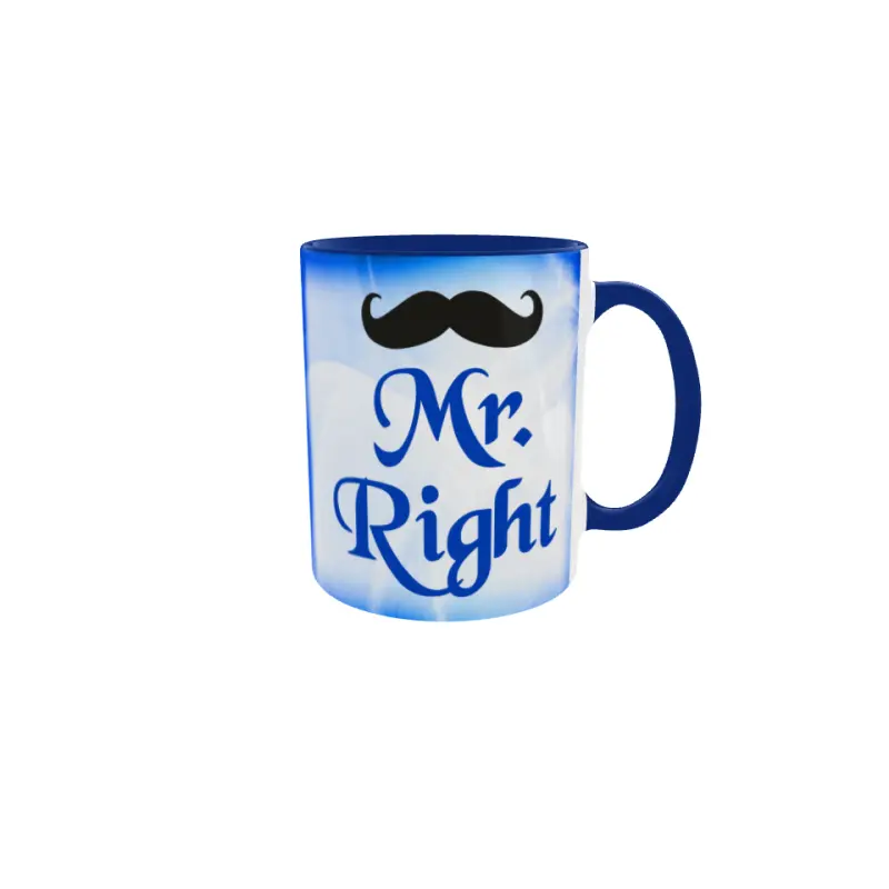 Mr right, cana ceramica, 330ml, model 3