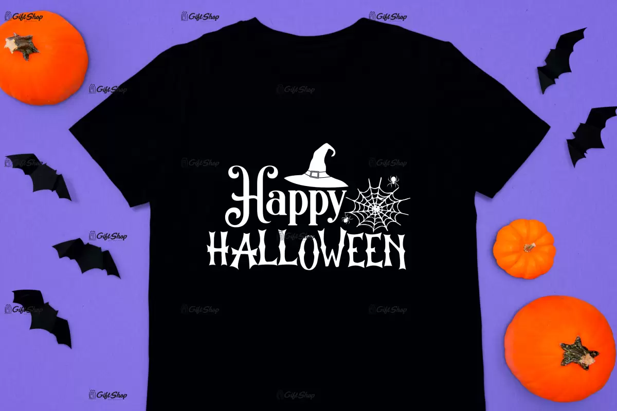 Happy halloween, tricou cu mesaj