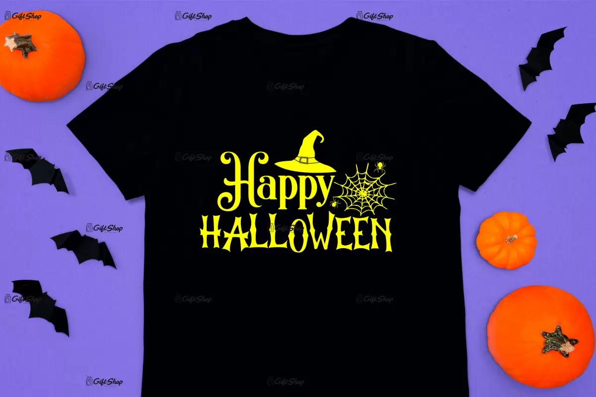 Happy halloween, tricou cu mesaj