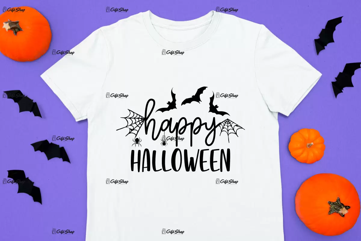 Happy halloween, tricou cu mesaj.