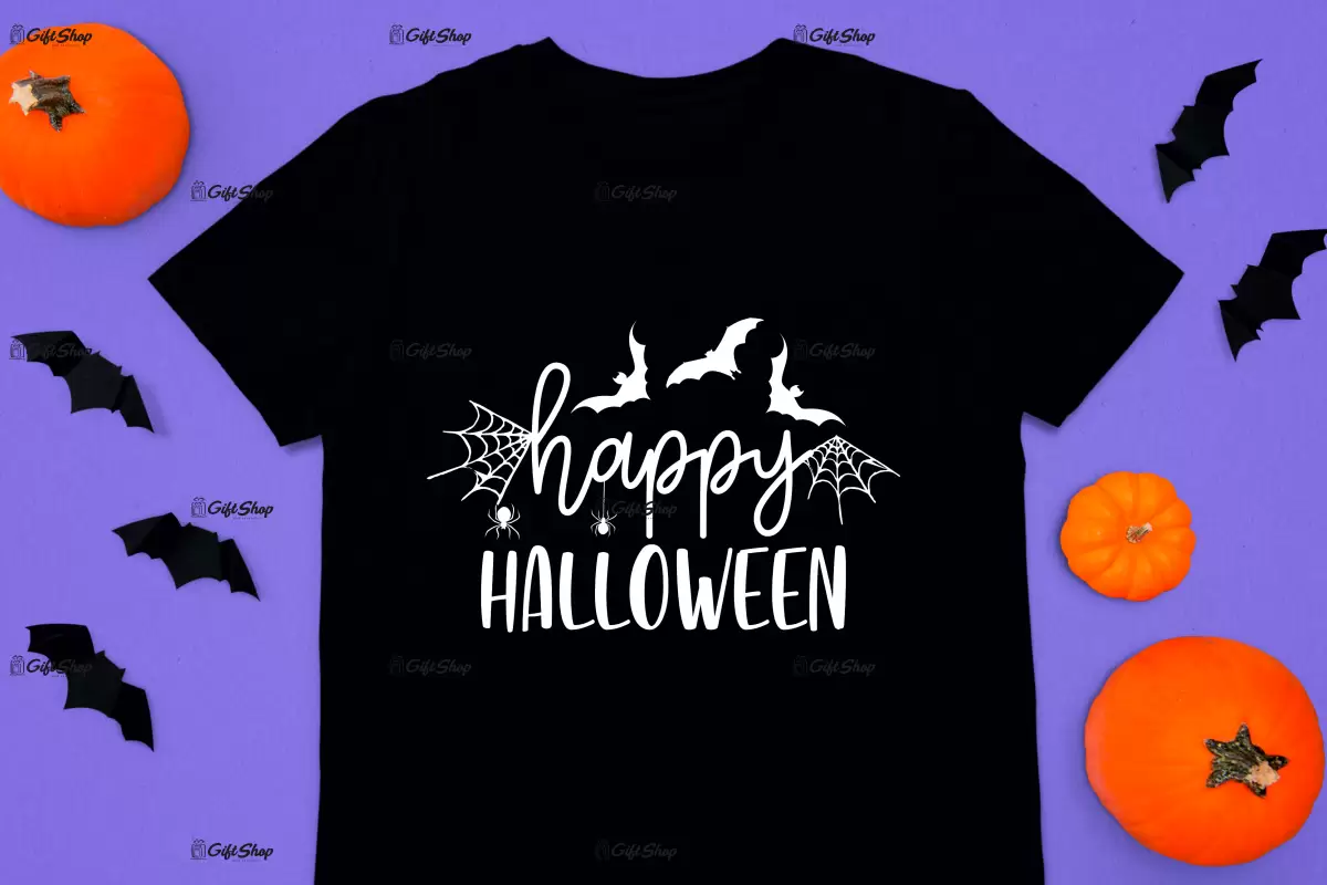Happy halloween, tricou cu mesaj.