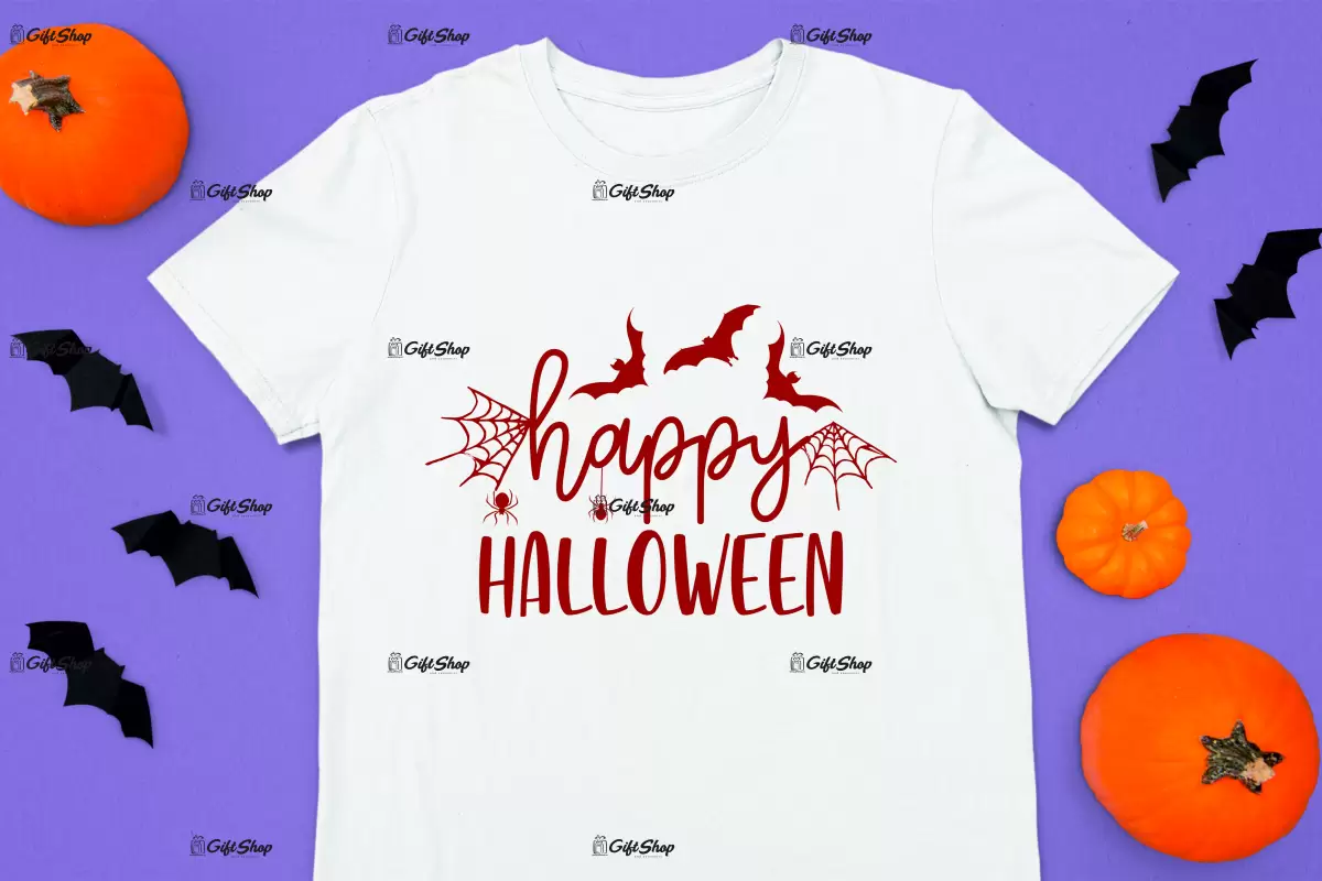 Happy halloween, tricou cu mesaj.