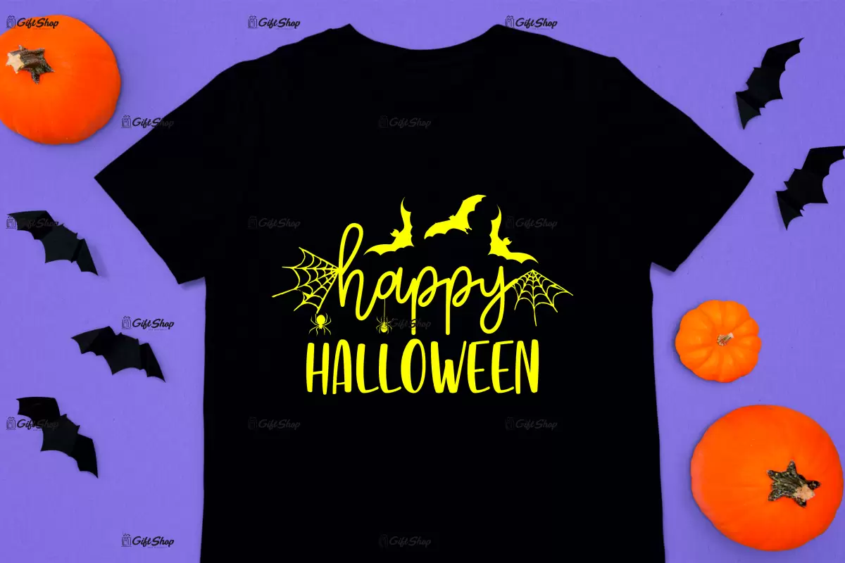 Happy halloween, tricou cu mesaj.
