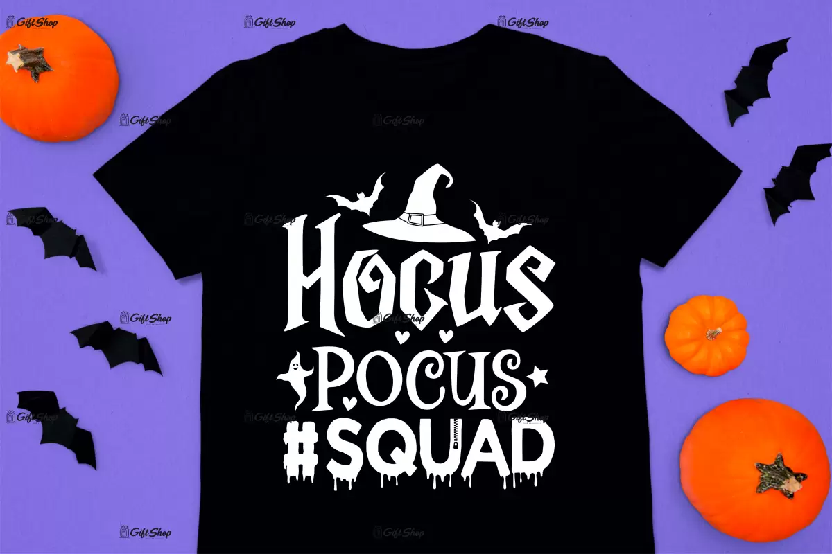 Hocus pocus squad, tricou cu mesaj