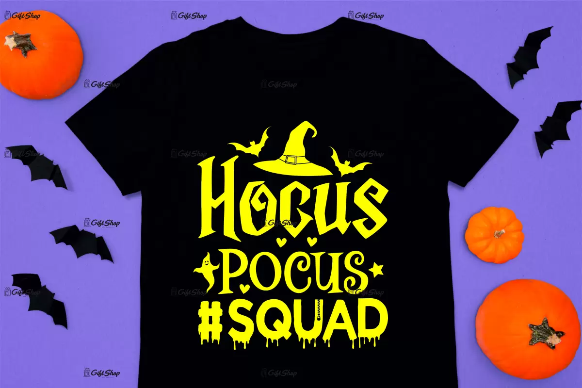 Hocus pocus squad, tricou cu mesaj
