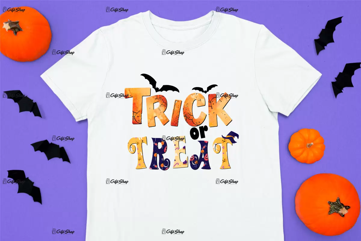 Trick or treat, tricou cu mesaj