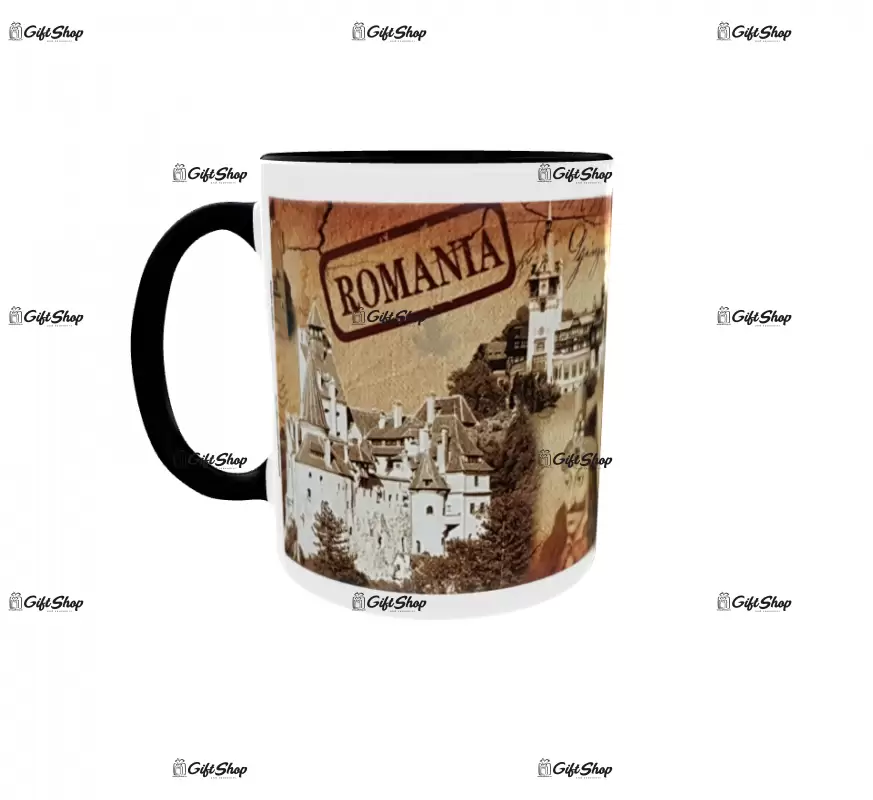 Castelul bran, cana ceramica, 330ml, cgs1056