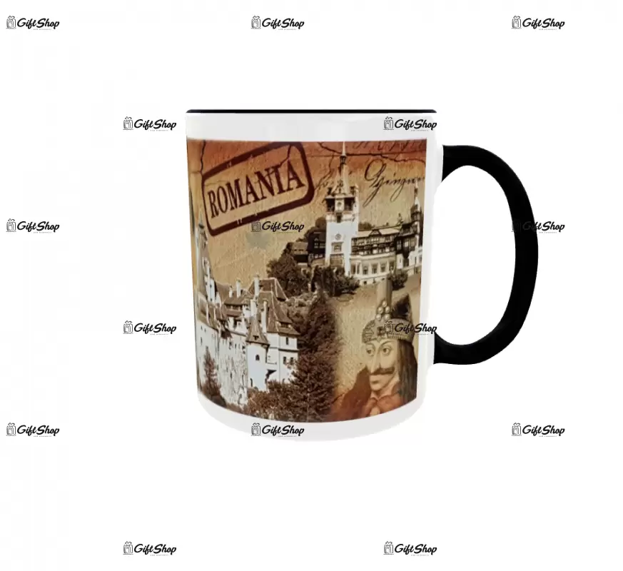 Castelul bran, cana ceramica, 330ml, cgs1056