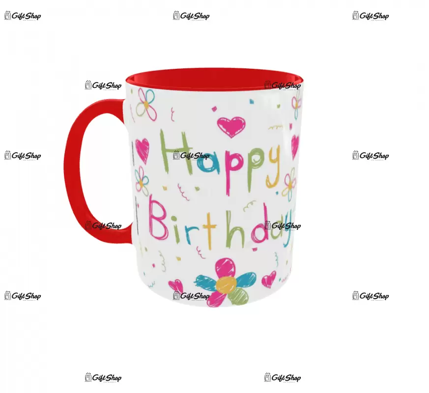 Happy birthday, cana ceramica, 330ml, cgs1059