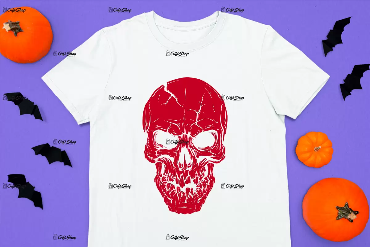Skull, tricou cu mesaj