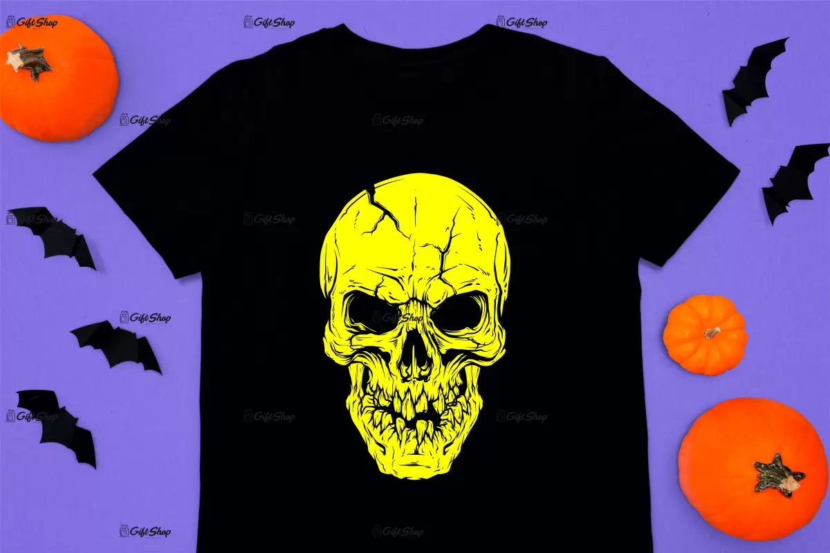 Skull, tricou cu mesaj