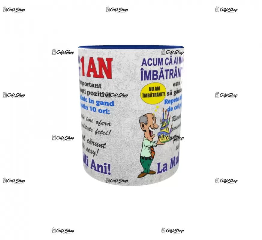 Acum ca ai mai imbatranit 1 an, cana ceramica, 330ml