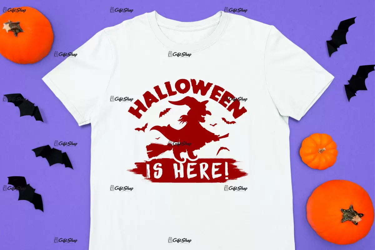 Halloween is here, tricou cu mesaj