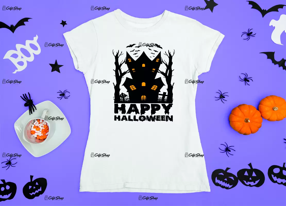 Happy halloween, tricou cu mesaj...