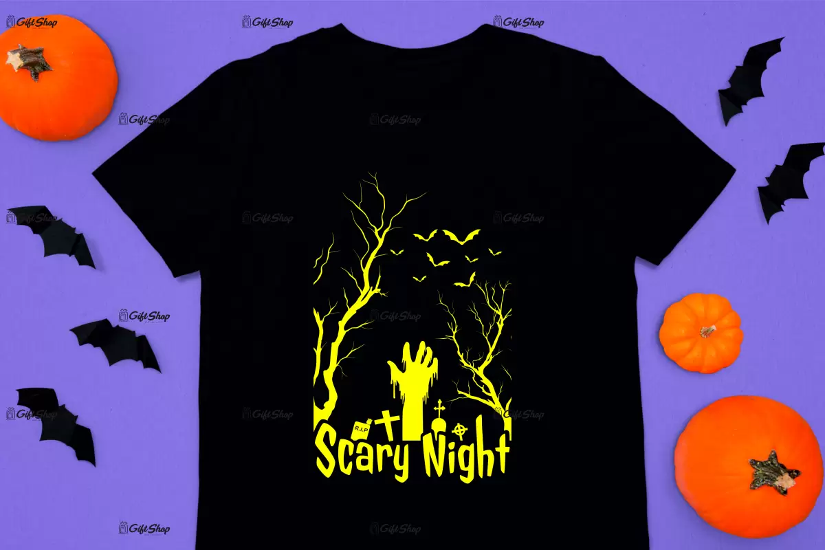 Scary night, tricou cu mesaj