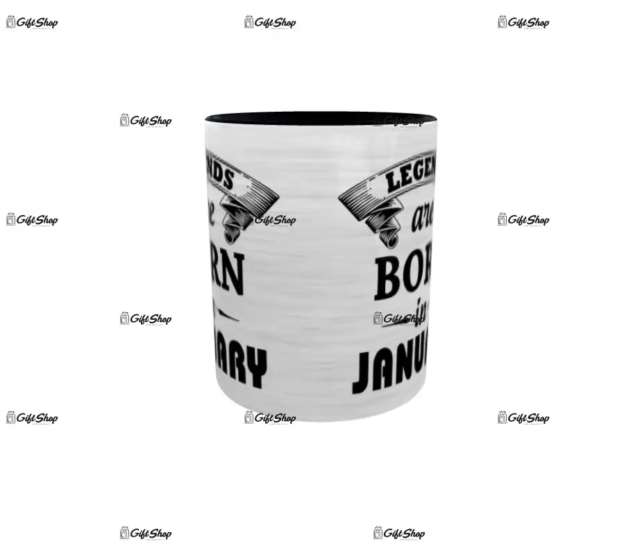 January, legends are born in, cana ceramica, 330ml, cgs1109a
