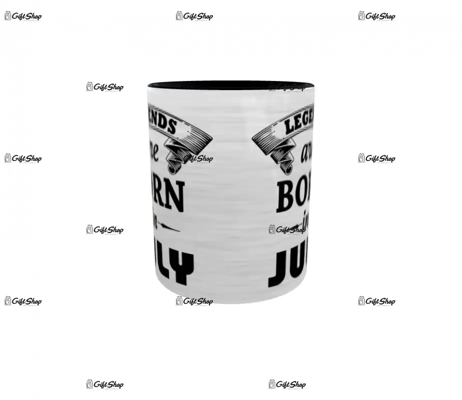 July, legends are born in, cana ceramica, 330ml, cgs1109g