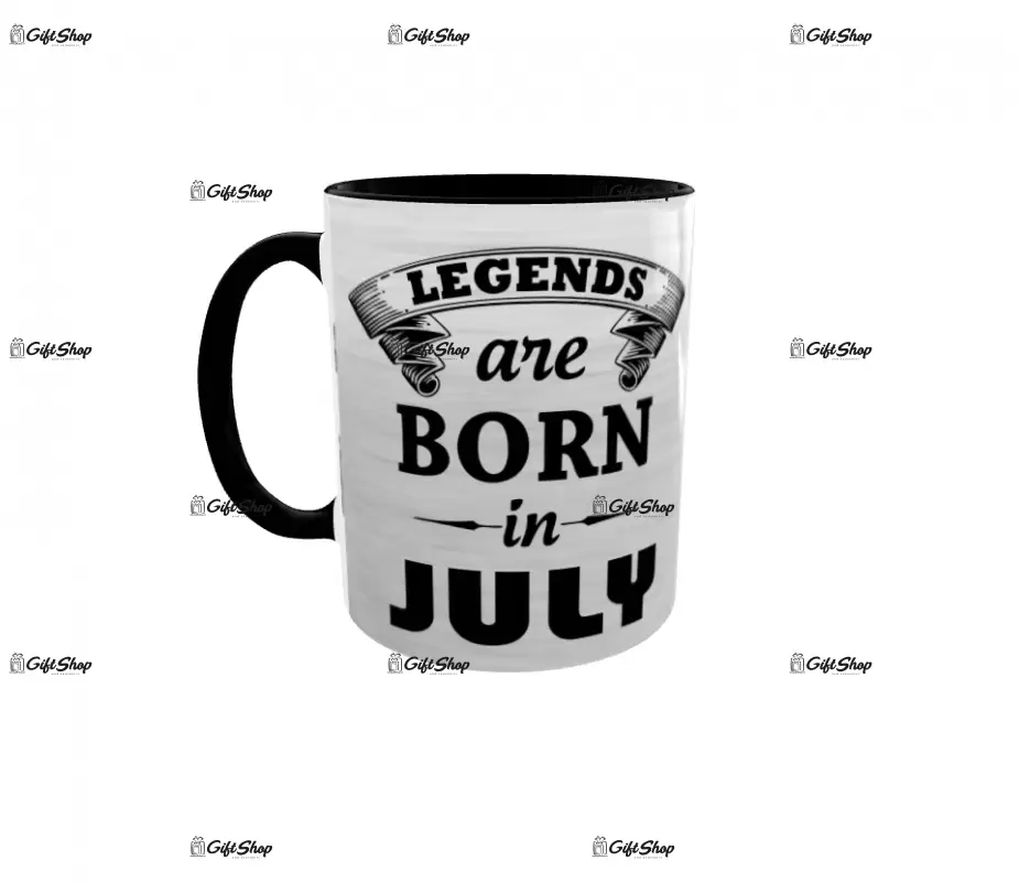 July, legends are born in, cana ceramica, 330ml, cgs1109g