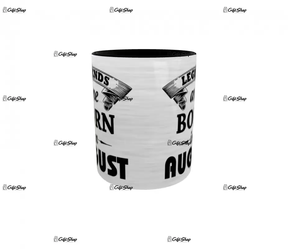 August, legends are born in, cana ceramica, 330ml, cgs1109h