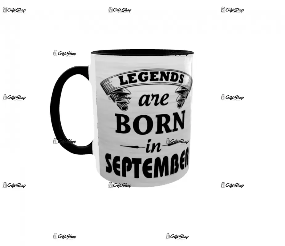 September, legends are born in, cana ceramica, 330ml, cgs1109i