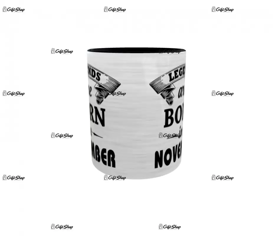 November, legends are born in, cana ceramica, 330ml, cgs1109k