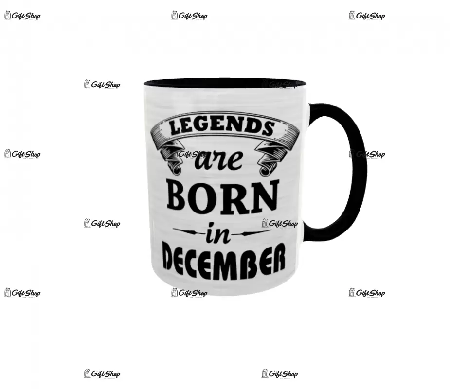 December, legends are born in, cana ceramica, 330ml, cgs1109l