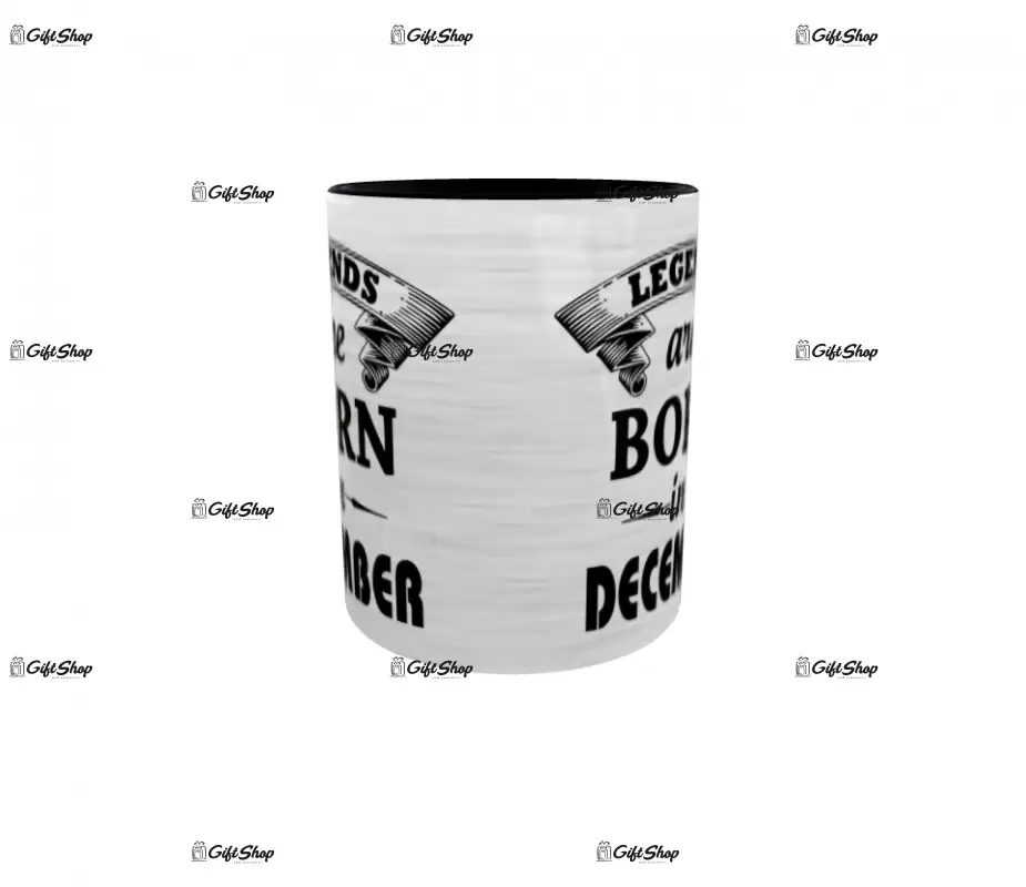 December, legends are born in, cana ceramica, 330ml, cgs1109l