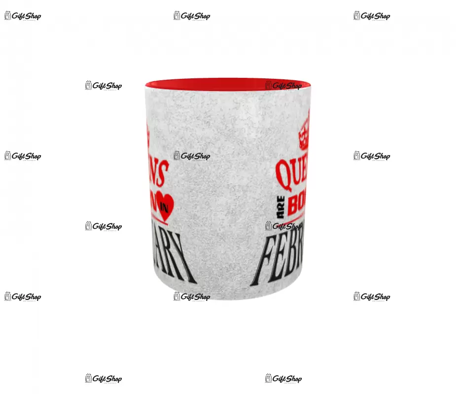 February, queens are born in, cana ceramica, 330ml, cgs1110b