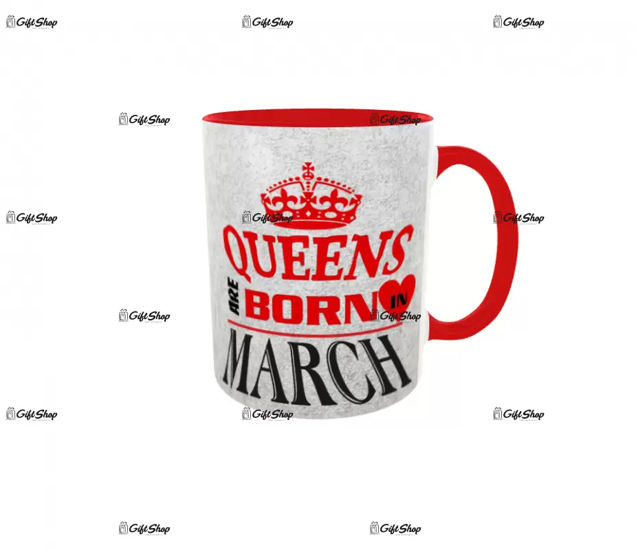 March, queens are born in, cana ceramica, 330ml, cgs1110c
