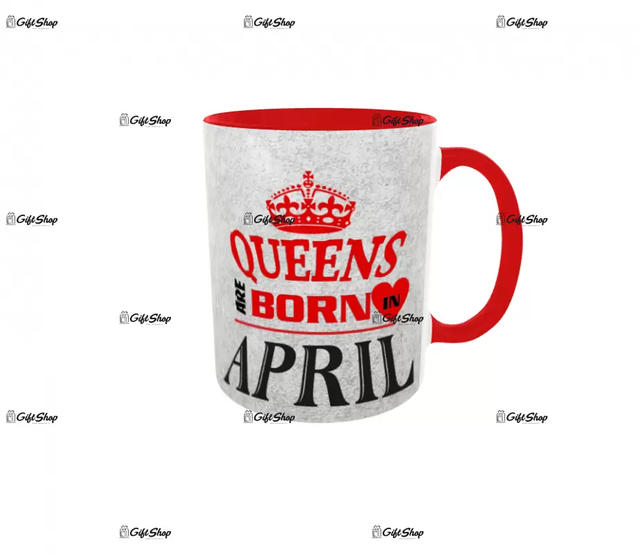 April, queens are born in, cana ceramica, 330ml, cgs1110d
