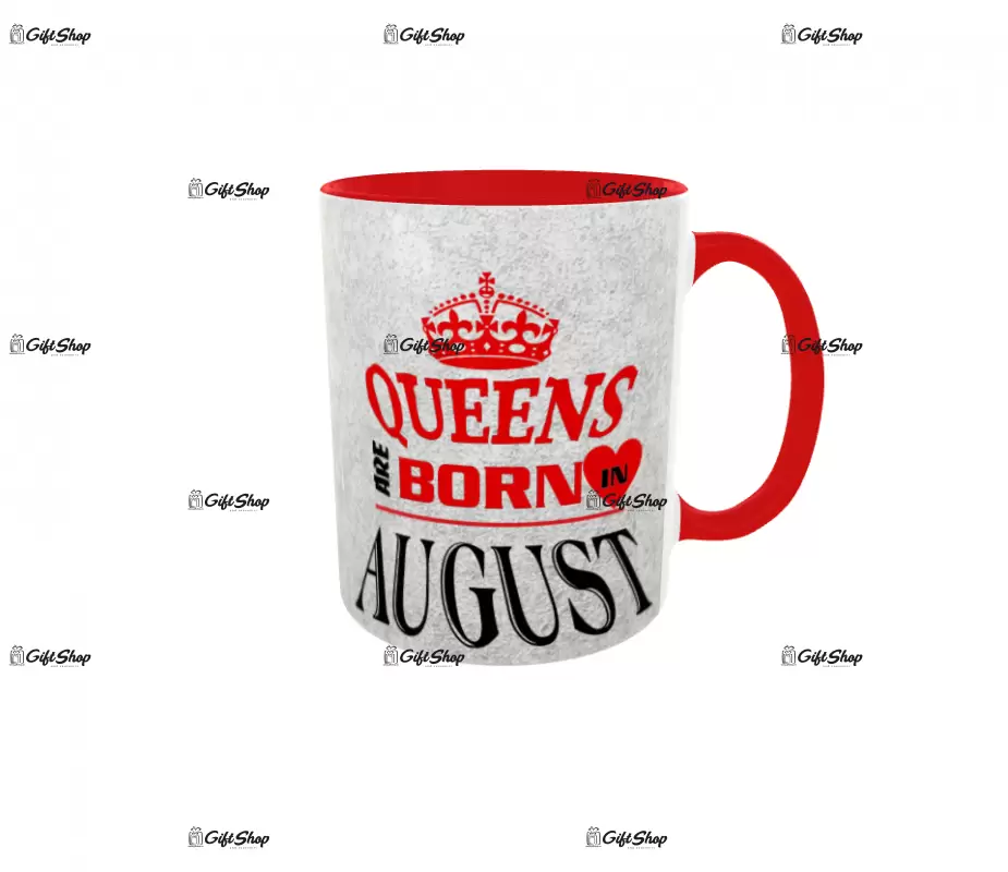 August, queens are born in, cana ceramica, 330ml, cgs1110h