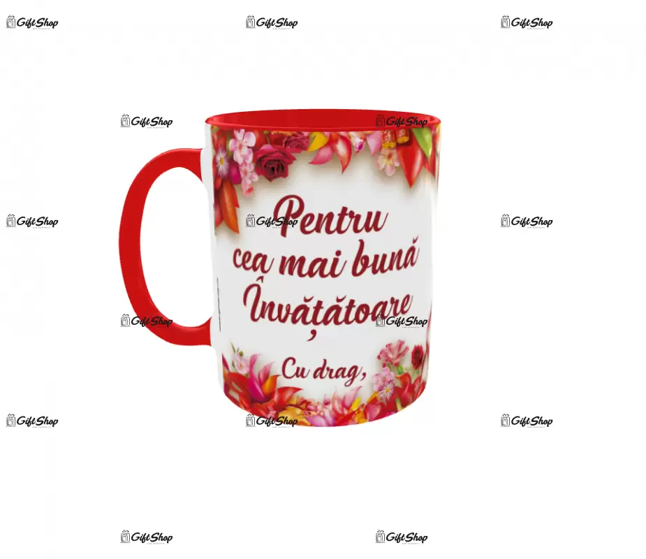Pentru cea mai buna invatatoare, cana ceramica, 330ml, cgs1119
