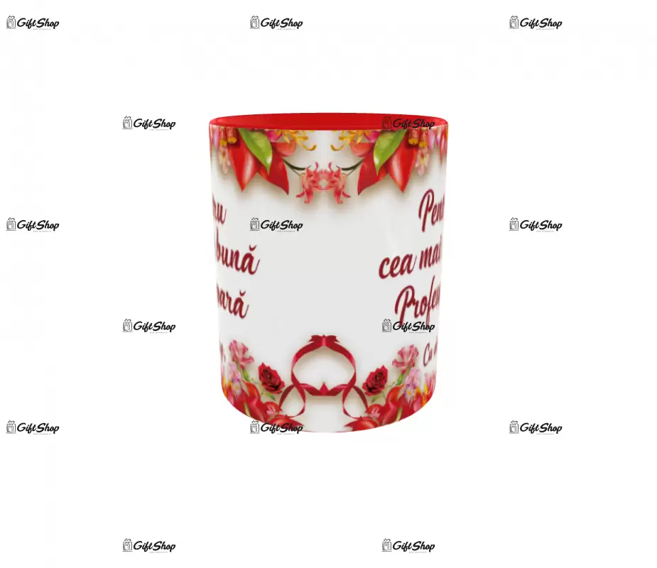 Pentru cea mai buna profesoara, cana ceramica, 330ml, cgs1120
