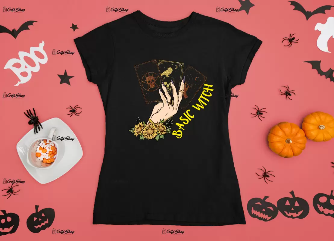 Basic witch , tricou cu mesaj