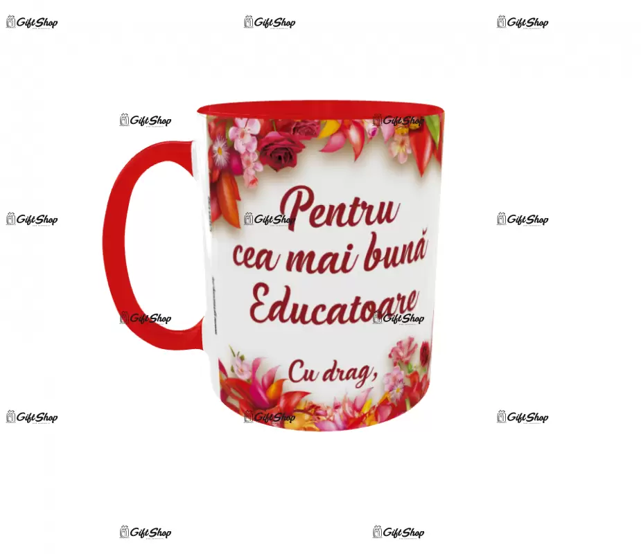 Pentru cea mai buna educatoare, cana ceramica, 330ml, cgs1132